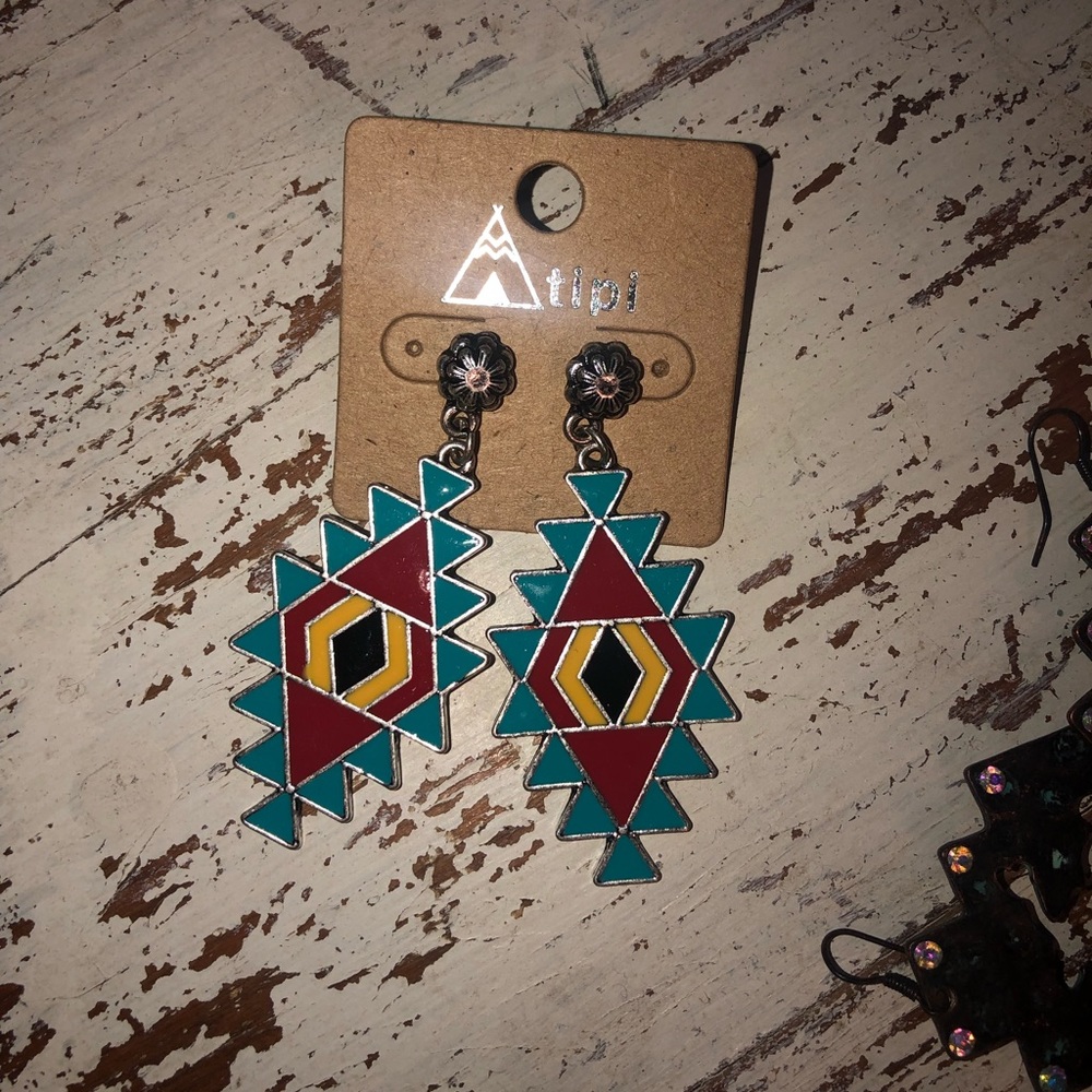 Western Aztec earrings
